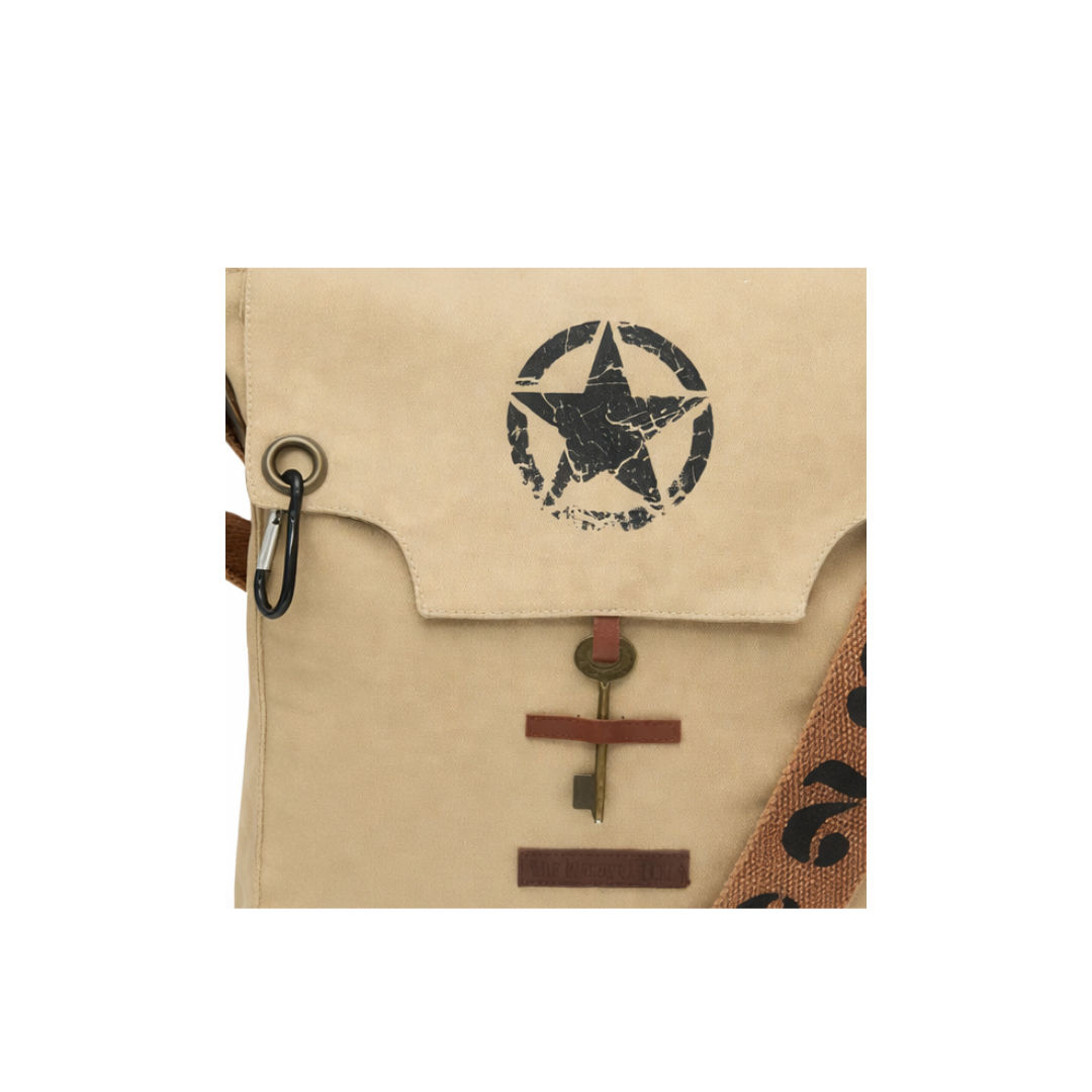 Beige Unisex Messenger Bag for Everyday Use 170